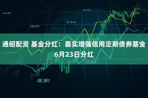 通昭配资 基金分红：嘉实增强信用定期债券基金6月23日分红